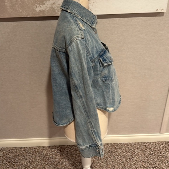 idem ditto Distressed Denim Jacket size small - Picture 2 of 8